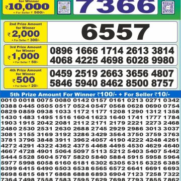 Dear 10 Yellow Lottery 1.30pm Result 23.08.2025