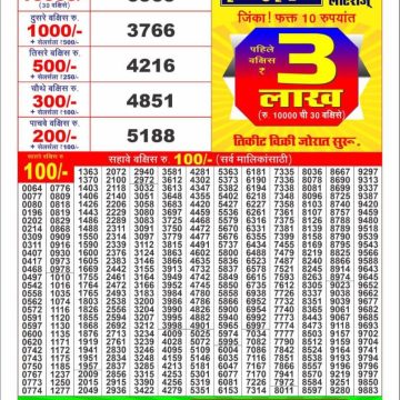 Labh Laxmi Bliss Weekly 4pm Result 10.11.2025