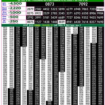 Rajshree 50 Lottery 7:30pm Result 10.11.2025