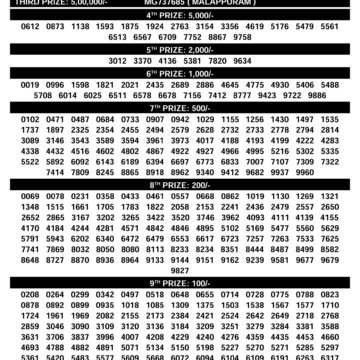 Kerala Lottery Result SM 33 Today 14.12.25 | Samrudhi Lottery