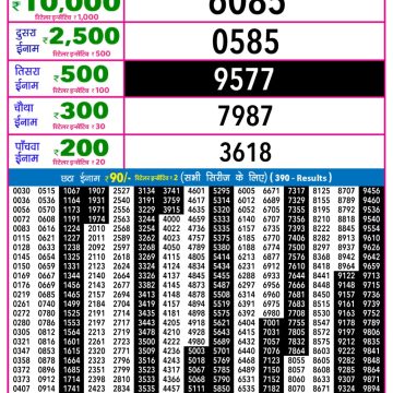 Rajshree Night Lottery 9pm Result 25.01.2026
