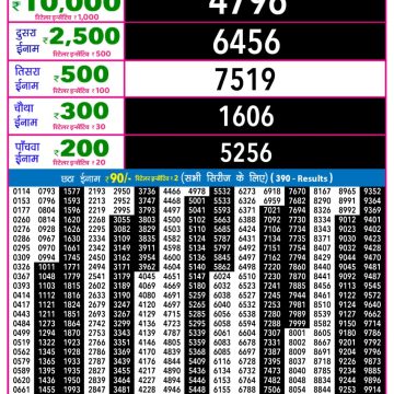 Rajshree Night Lottery 9pm Result 27.01.2026