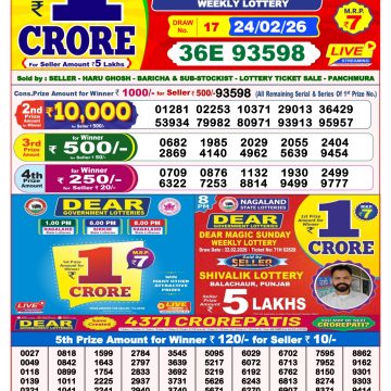 Dear Destiny Weekly Lottery 8pm Result 24.02.2026