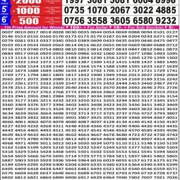 Punjab State Dear 50 6:30pm Lottery Result 23.05.2026