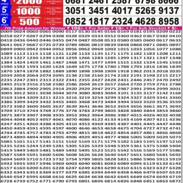 Punjab State Dear 50 6:30pm Lottery Result 28.05.2026