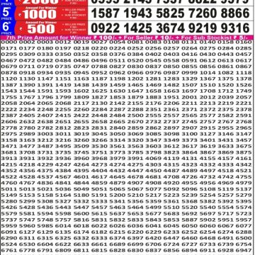Punjab State Dear 50 6:30pm Lottery Result 29.05.2026