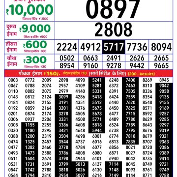 Rajshree Orchid Saturday Weekly Lottery 4pm Result 23.05.2026