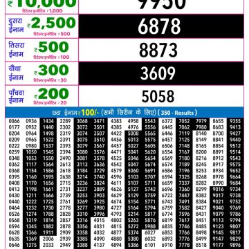 Rajshree Night Lottery 9pm Result 20.06.2026