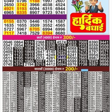 Golden 100 Monthly Lottery Result Live 01.07.2026