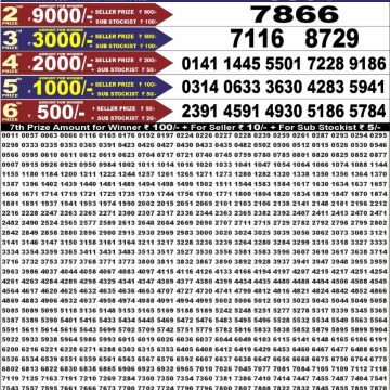 Punjab State Dear 50 6:30pm Lottery Result 06.07.2026