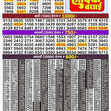 Golden Gold 300 Monthly Lottery Result 08.07.2026