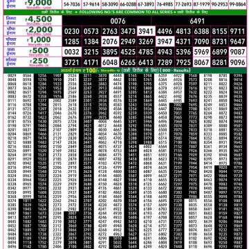 Rajshree 50 Lottery 7:30pm Result 11.07.2026