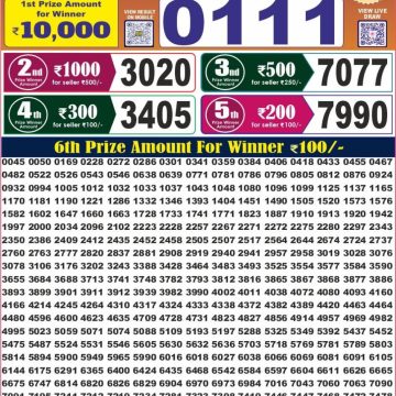 Labh Laxmi Delight Weekly Lottery 4pm Result 08.07.2026
