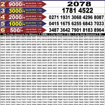 Punjab State Dear 50 6:30pm Lottery Result 21.07.2026