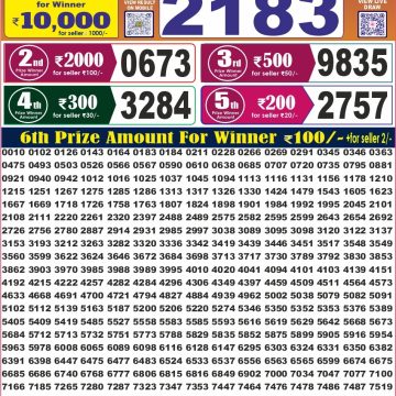 Labh Laxmi Bliss Weekly 4pm Result 03.08.2026