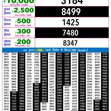 Rajshree Night Lottery 9pm Result 19.08.2026