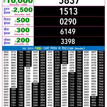 Rajshree Night Lottery 9pm Result 24.09.2026