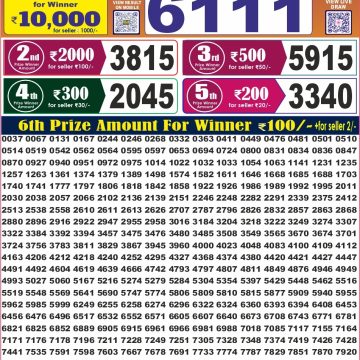 Labh Laxmi Glad Weekly 4pm Result 03.09.2026