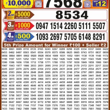 Dear Laxmi Platinum Weekly 8pm Result 18.09.2026
