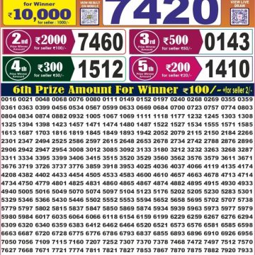 Labhlaxmi Glow Weekly 4pm Result 25.09.2026