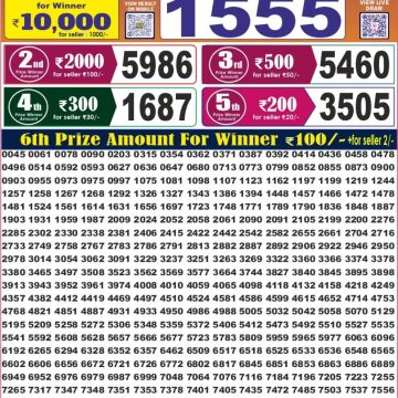 Labh Laxmi Delight Weekly Lottery 4pm Result 16.09.2026