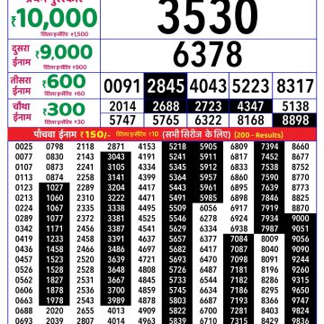 Rajshree Weekly Lottery 8pm Result 26.10.2026