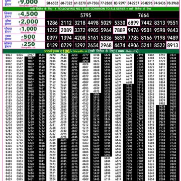 Rajshree 50 Lottery 7:30pm Result 01.10.2026
