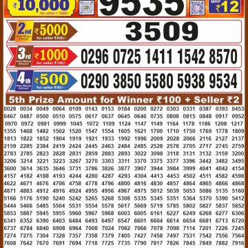 Dear Laxmi Platinum Weekly 8pm Result 16.10.2026