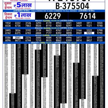 Rajshree 300 Monthly Lottery Result 20.10.2026