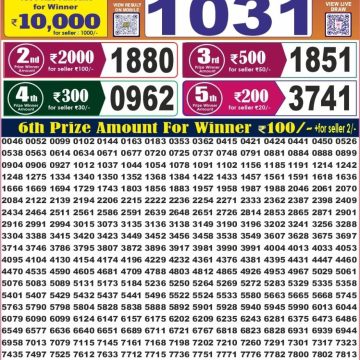 Labh Laxmi Delight Weekly Lottery 4pm Result 28.10.2026