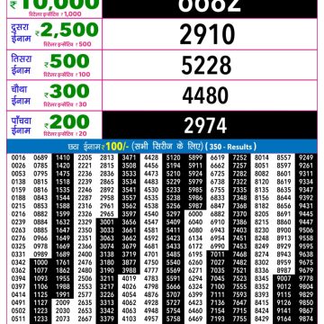 Rajshree Night Lottery 9pm Result 29.10.2026